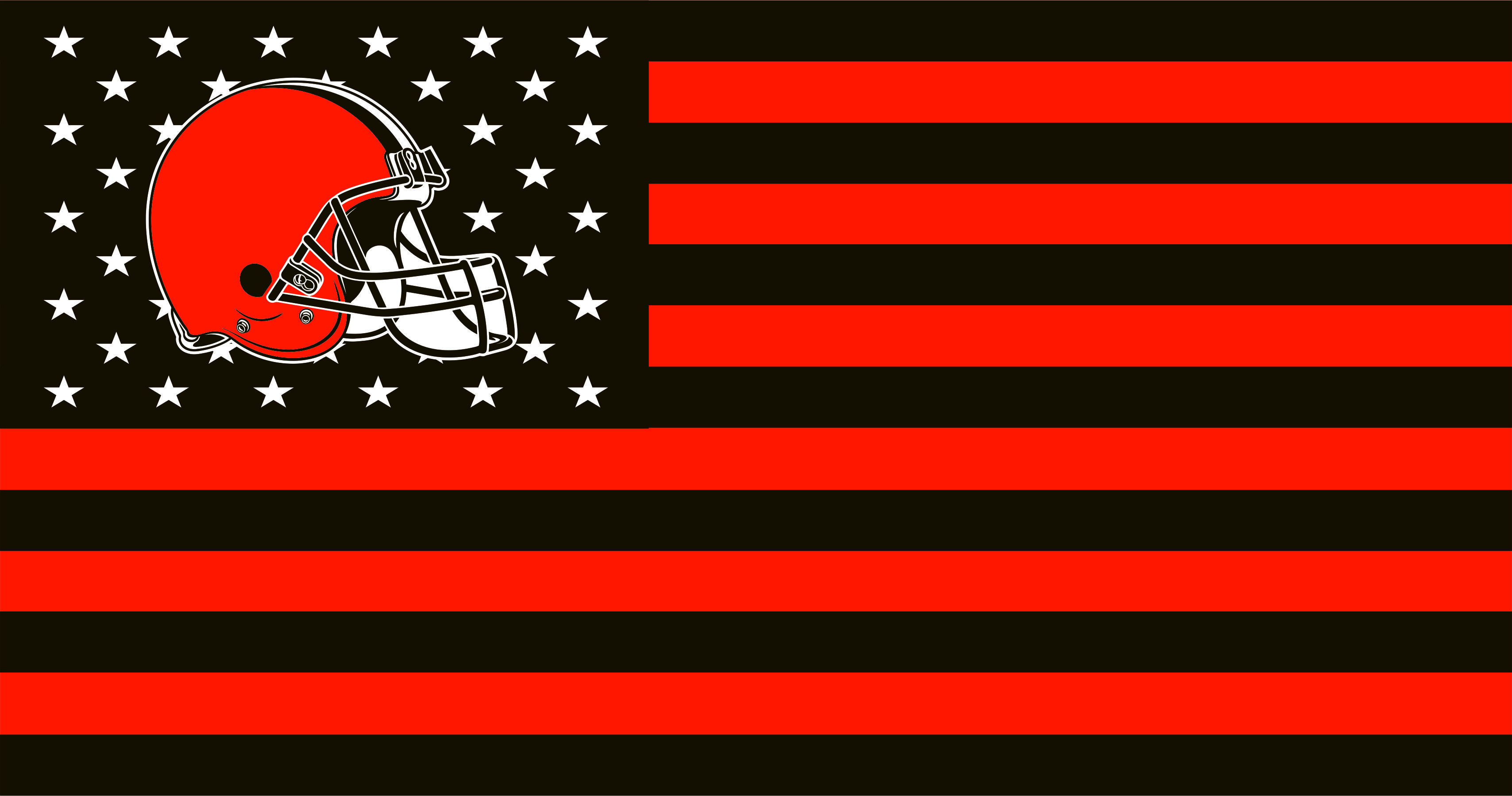 Cleveland Browns Flag001 logo vinyl decal